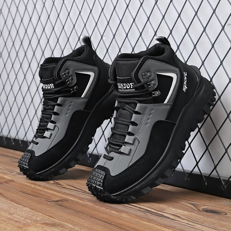 Men's Outdoor Hiking Boots - Waterproof, Non-Slip, Puncture-Proof And Smash-Proof; Correct Arch Support And Wide Toe - Suitable For Daily Wear And Outdoor Adventures