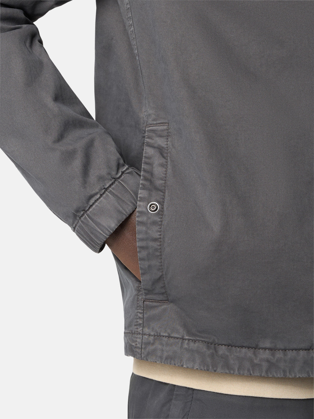 1200003 ORGANIC STRETCH BROKEN TWILL COTTON 'OLD' EFFECT