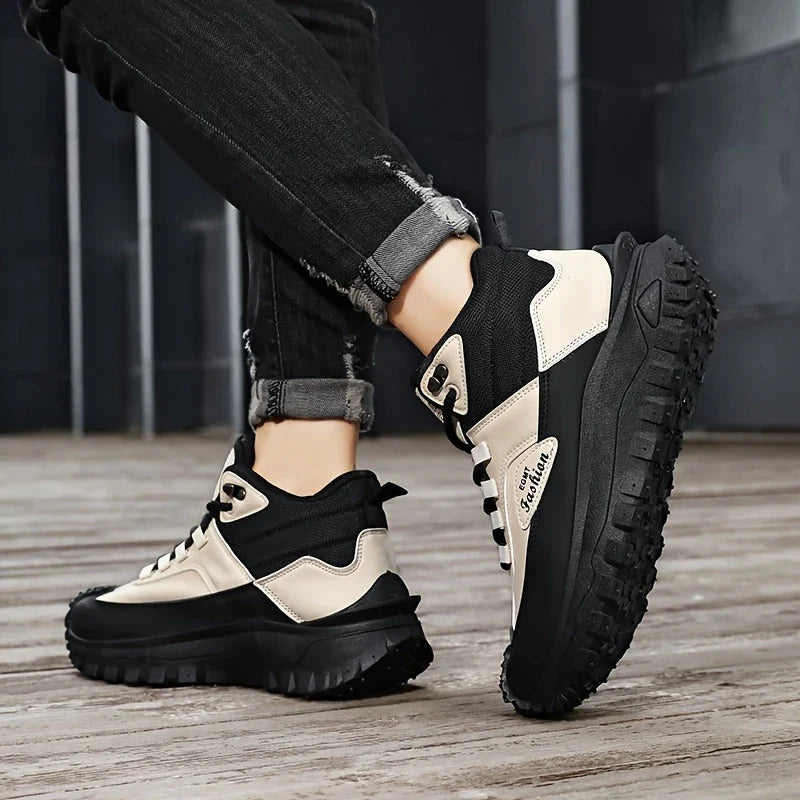 Men’s Work Hiking Boots – Waterproof, Non-Slip, Puncture and Smash Resistant, Wide Toe, Arch Support – Ideal for Daily Wear and Outdoor Adventures