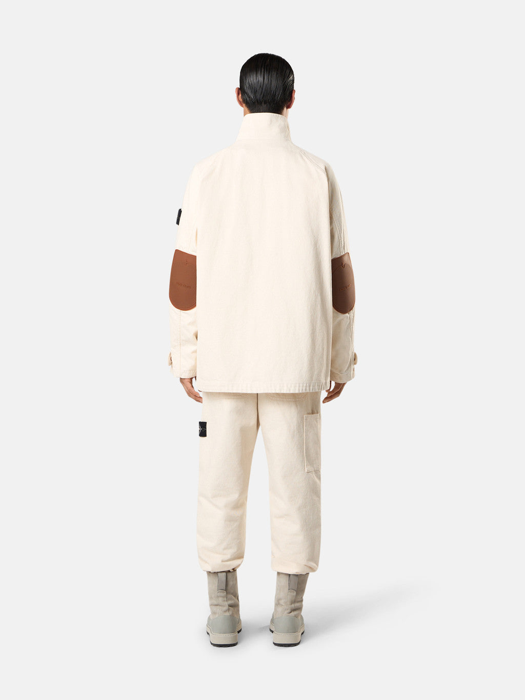 4100002 NATURAL COTTON GABARDINE_STONE ISLAND RAW BEAUTY