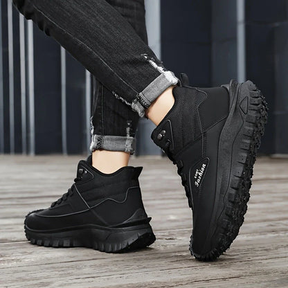 Men’s Work Hiking Boots – Waterproof, Non-Slip, Puncture and Smash Resistant, Wide Toe, Arch Support – Ideal for Daily Wear and Outdoor Adventures