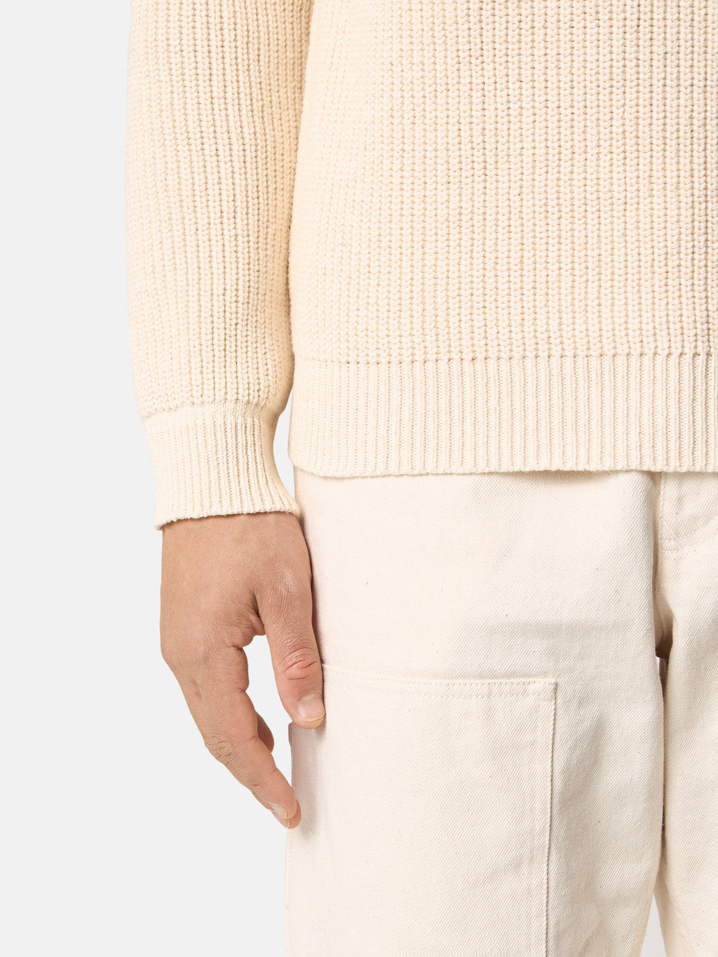 5100012 FISHERMAN'S RIB COTTON_STONE ISLAND RAW BEAUTY