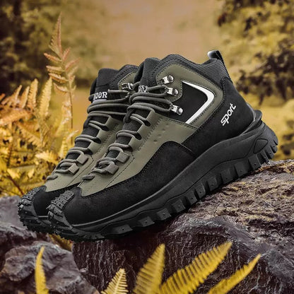 Men's Outdoor Hiking Boots - Waterproof, Non-Slip, Puncture-Proof And Smash-Proof; Correct Arch Support And Wide Toe - Suitable For Daily Wear And Outdoor Adventures