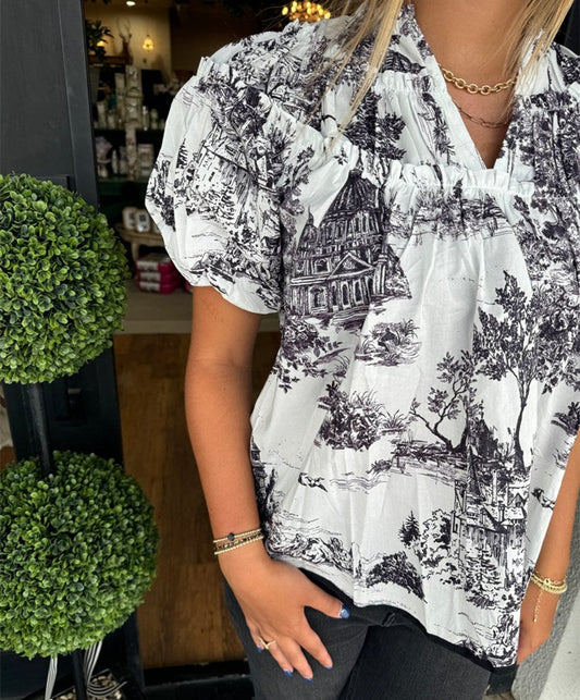 Women's Classic Charm Toile Tops (Buy 2 Free Shipping)