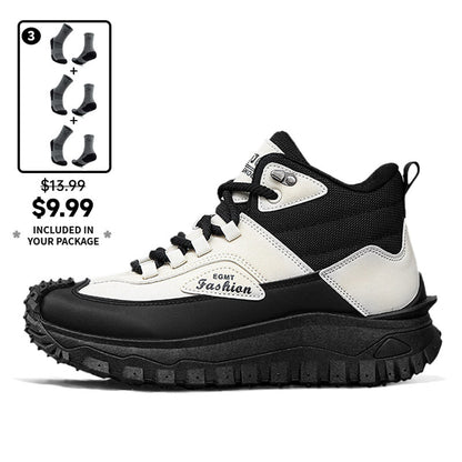 Men’s Work Hiking Boots – Waterproof, Non-Slip, Puncture and Smash Resistant, Wide Toe, Arch Support – Ideal for Daily Wear and Outdoor Adventures