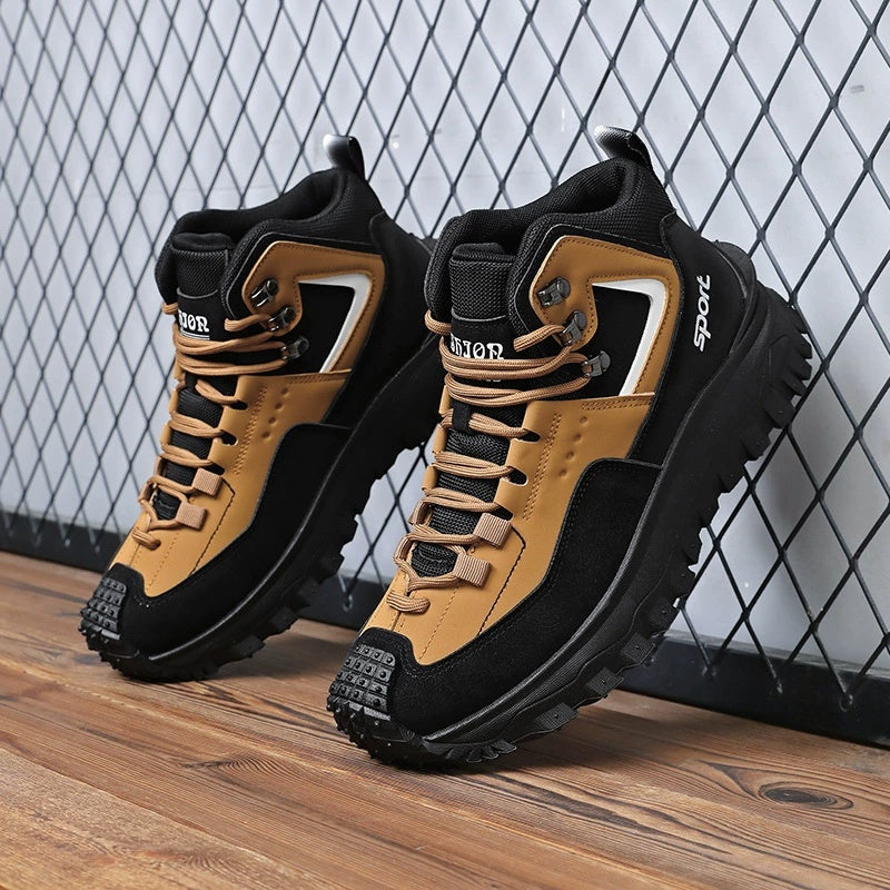 Men's Outdoor Hiking Boots - Waterproof, Non-Slip, Puncture-Proof And Smash-Proof; Correct Arch Support And Wide Toe - Suitable For Daily Wear And Outdoor Adventures