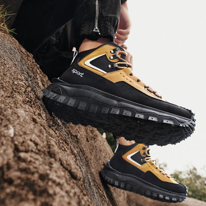 Men's Outdoor Hiking Boots - Waterproof, Non-Slip, Puncture-Proof And Smash-Proof; Correct Arch Support And Wide Toe - Suitable For Daily Wear And Outdoor Adventures