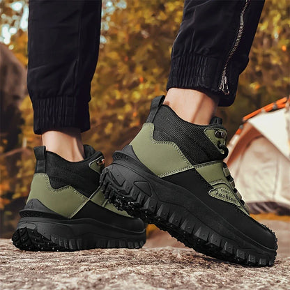 Men’s Work Hiking Boots – Waterproof, Non-Slip, Puncture and Smash Resistant, Wide Toe, Arch Support – Ideal for Daily Wear and Outdoor Adventures