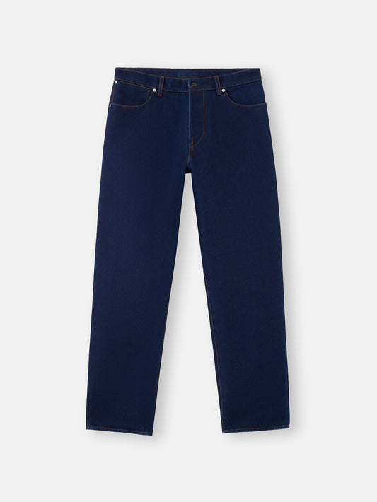 J100006 INDIGO POLYPROPYLENE DENIM-RINSED