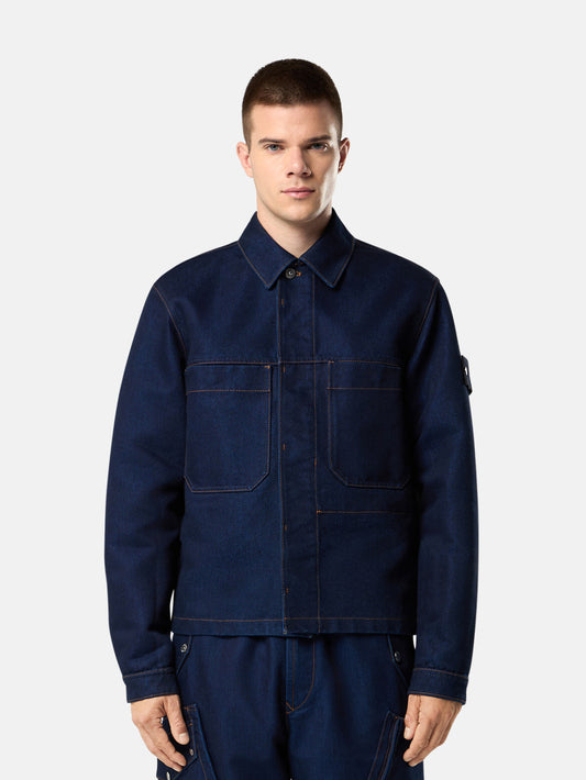 Q100027 INDIGO POLYPROPYLENE DENIM-RINSED